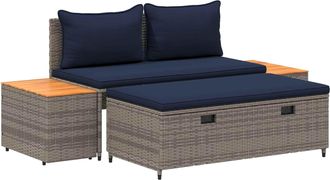 vidaXL Conjunto De Sof&aacute;s De Exterior 4 -seater 4 Uds. 55 X 30 X 39 Cm Vidaxl