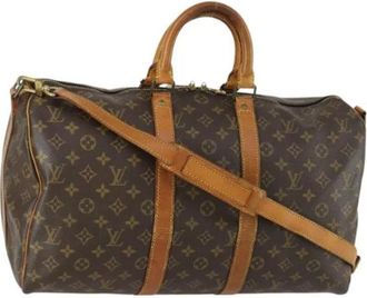 Louis Vuitton Pre-owned Weekend Bags, female, Brown, Size: ONE SIZE Pre-owned Vintage Weekend Bag