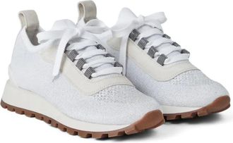 Brunello Cucinelli Womens Knitted Low-Top Sneakers Ss26 W