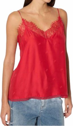BERENICE Taylor Love Silk Camisole In Red