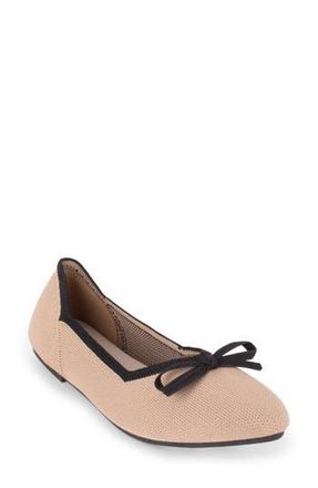 Elie Tahari Tortuga Ballet Flat in Camel/Black at Nordstrom Rack, Size 8.5