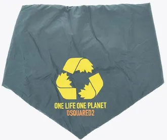 Dsquared2 Nylon Padded Scarf with Print Logo size Unica