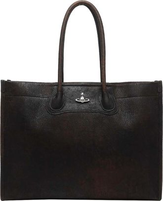 Vivienne Westwood Black Troy Tote Bag