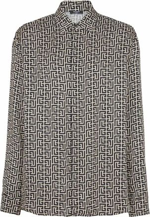 Balmain Hombre, Camisas, Negro, Talla: S