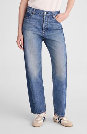 Madewell Pieced Barrel Leg Jeans in Linden Wash at Nordstrom, Size 28