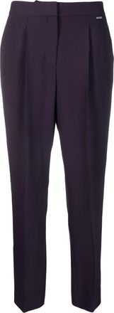 BOSS pleated tailored trousers - women - Acetate/Viscose/Acetate/Viscose - 36 - Purple
