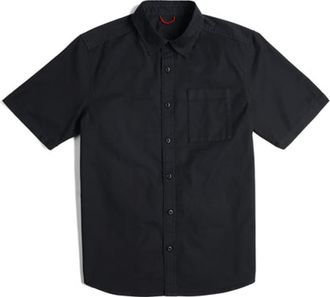 Topo Designs Mens Short Sleeve Desert Shirt in Black at Nordstrom, Size Xx-Large