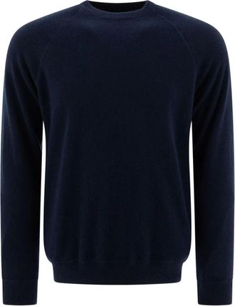 Herno Resort Trui in Effen Kasjmier - Heren - Cashmere truien - Blauw - L - Kasjmier - Truien & Vesten