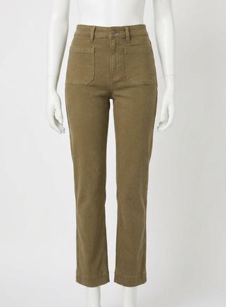 Faherty Stretch Terry Patch Pocket Pants In Military Olive