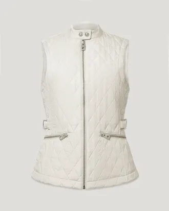 Belstaff Chaleco Maeva Para Mujer Quilted Recycled Nylon Gris Abedul Eu 38