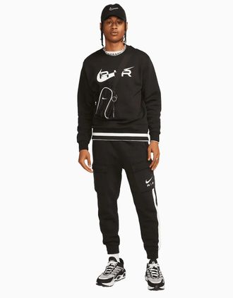 Nike Mens Nike Swoosh Air Mens Tracksuit Black/White - Size: 35/34/32