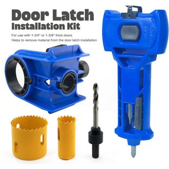 OEM Kit Profesional Para Taladrar Cerraduras De Embutir - Para Cerraduras De Pomo Y Pestillo (puertas De Madera/metal) (amarillo)