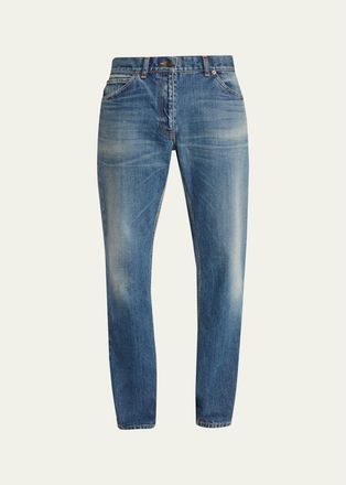 The Row Dinni Low-Rise Straight-Leg Jeans