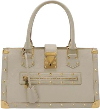 Louis Vuitton Pre-owned Vintage Tote Handbag - Dames - Vintage Handtas - Wit - ONE Size - Leer - Vintage