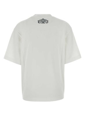Bottega Veneta Womens White Cotton T-Shirt Exterior