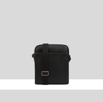 Paul Costelloe Mens Kaleb Leather Manbag - Black - One Size