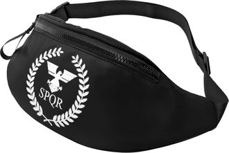 Generic Spqr Bum Bags Waist Bag Lightweight Bumbags For Travel Women Running 14X35Cm