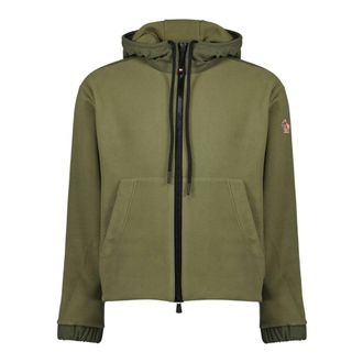 Moncler Polartec Zip-Up Vest - Heren - Zomerjassen - Groen - M - Polyester - Jassen