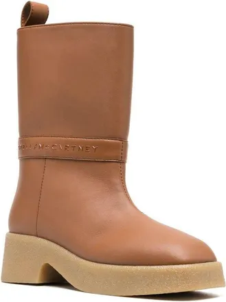 Stella McCartney Womens Brown Polyethylene Ankle Boots