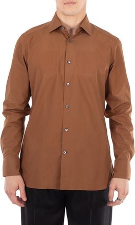 Ermenegildo Zegna Ermenegildo Zegna Long Sleeve Dress Shirt, Brand Size 43 (Neck Size 17.5)