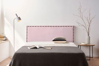 Moonia Moonia - Cabecero Tapizado Modena Acualine 100x55x8 Cm - Rosa Claro