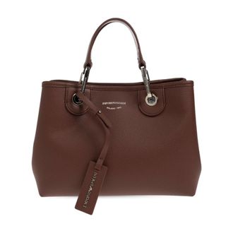Emporio Armani Dames, Tassen, Bruin, Maat: ONE Size Leer