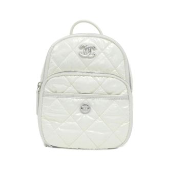 Chanel White Nylon Backpack (Pre-Owned)