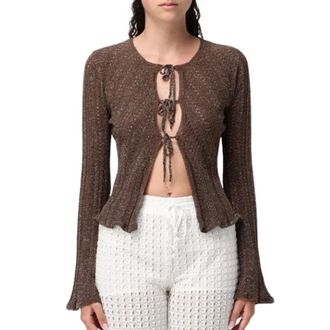 Twinset Truien & Vesten, Dames, Bruin, M, Polyester, Cardigan