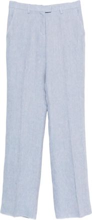 Etro Linnen pantalon met twee zijzakken - Blauw