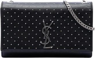 Saint Laurent Pre-owned Kate Crossbody Tas - Dames - Vintage Schoudertas - Zwart - ONE Size - Leer - Vintage