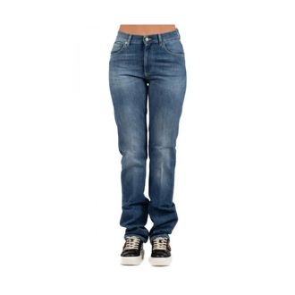 Dondup Jeans, Dames, Blauw, W28, Katoen, Slim-fit Jeans
