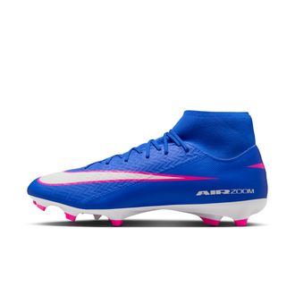 Nike Mens Mercurial Superfly 10 Academy Multi-Ground High-Top Soccer Cleats in Blue | FQ1456-446