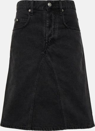 Isabel Marant Fiali denim midi skirt