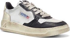 Autry Retro Low Sneaker in White/Black/Platinum at Nordstrom Rack, Size 10Us / 40Eu