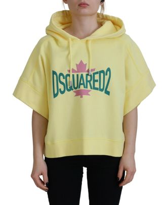 Dsquared2 Dsquared&sup2; Logo Print Cotton Hoodie Sweatshirt Womens Sweater (Pre-Owned)