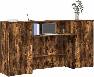 vidaXL Vidaxl - Banco Reception Rovere Fumo 200x50x103,5cm in Legno Multistrato