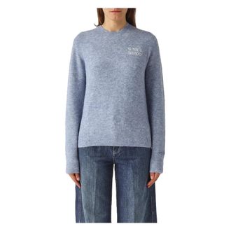 MC2 Saint Barth New Queen Alpaca - Dames - Ronde hals truien - Blauw - L - Truien & Vesten
