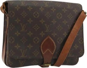 Louis Vuitton Pre-owned Cartouchiere GM Schoudertas - Dames - Vintage Schoudertas - Bruin - ONE Size - Leer - Vintage