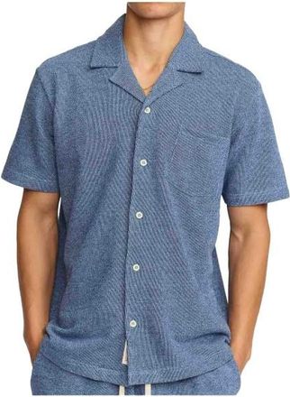 Revolution Short-Sleeved Cuban Shirt Hemd f&uuml;r Herren | blau