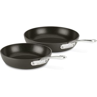 All-Clad Essentials Set of 2 Nonstick Fry Pans in Black at Nordstrom