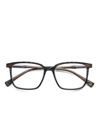 Etnia Barcelona White Oak wood-effect square glasses - unisex - Acetate - 54 - Brown