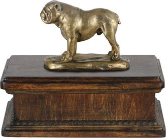 OEM Bulldog Ingl&eacute;s, Bulldog - Urna Para Cenizas De Perro, Urna Cl&aacute;sica Con Estatuilla, Urna Elegante Con Perro De Art-dog