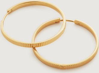 Monica Vinader Gold Disco Large Hoop Earrings