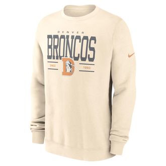 Nike Denver Broncos Club Nike Mens NFL Pullover Crew in Brown | NKPV15A8WV-Y9M