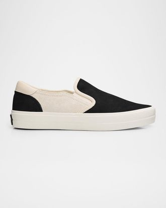 Amiri Men & apos;s Laguna Leather and Suede Slip-On Sneakers