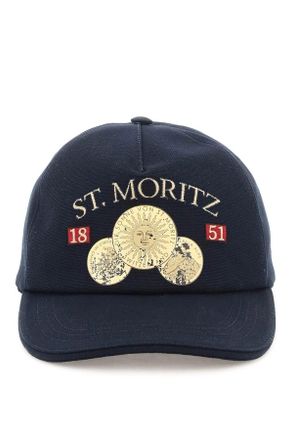 Bally Mens St Moritz Midnight Blue Baseball Cap