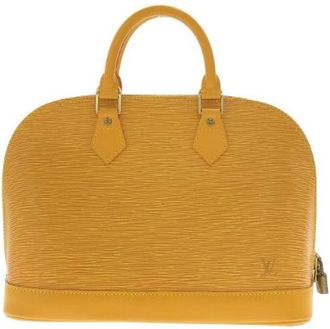 Louis Vuitton Pre-owned Alma Epi Leather Handbag - Dames - Vintage Handtas - Geel - ONE Size - Leer - Vintage