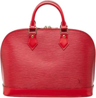 Louis Vuitton Pre-owned Alma PM - Dames - Vintage Handtas - Rood - ONE Size - Leer - Vintage