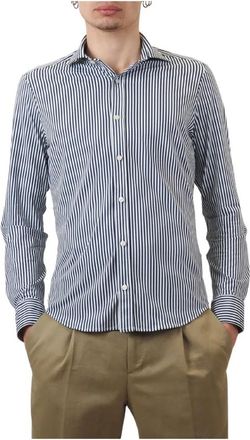 Paul & Shark Performance Shirt - Heren - Casual Overhemden - Blauw - M - Nylon - Overhemden
