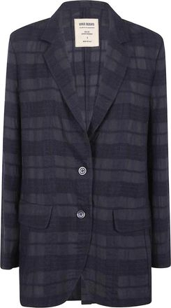 Uma Wang Plaid Blazer - Dames - Blazers - Zwart - S - Jassen